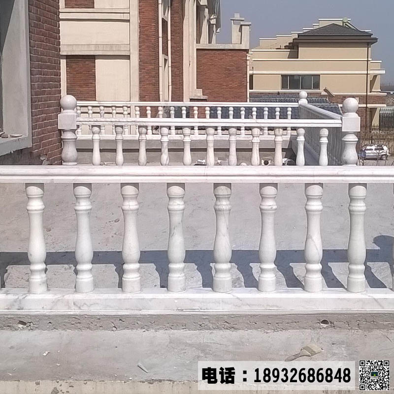 石雕栏杆阳台柱安装方法